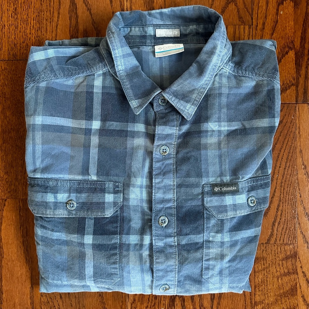 Men’s Columbia corduroy button-down shirt